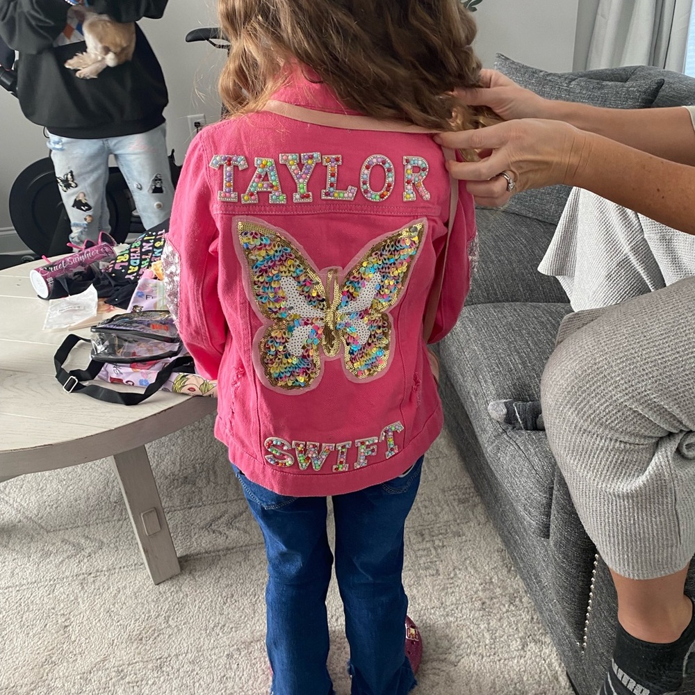 Taylor Swift bedazzled Jean jacket